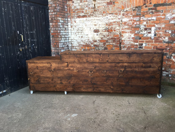 wooden bar unit